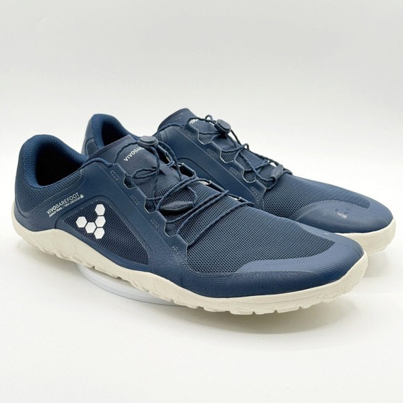 Vivobarefoot Primus Trail 2 FG Shoes Size 15 Mens Blue/White 309097-10 NEW